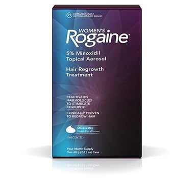 4 Month Supply Rogaine Women Once-A-Day Foam 5% Minoxidil Hair Loss