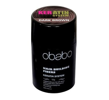 OBABO Hair Loss Building Instant Hair Fibers Dark Brown