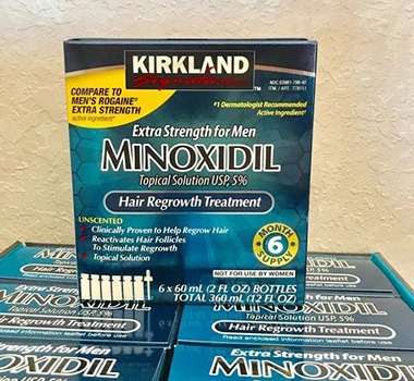 Kirkland Minoxidil 6 Month Supply 5% Extra Strength Hair Regrowth For Men