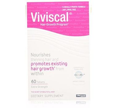 Viviscal #1 Hair Dietary Supplements Extra Strength Hair Nutrient Tablets, 60-Tablets