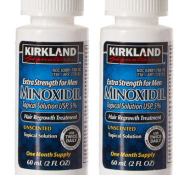 Kirkland 2 Month Supply Minoxidil 5% Extra Strength Hair Regrowth For Men Topical Solution