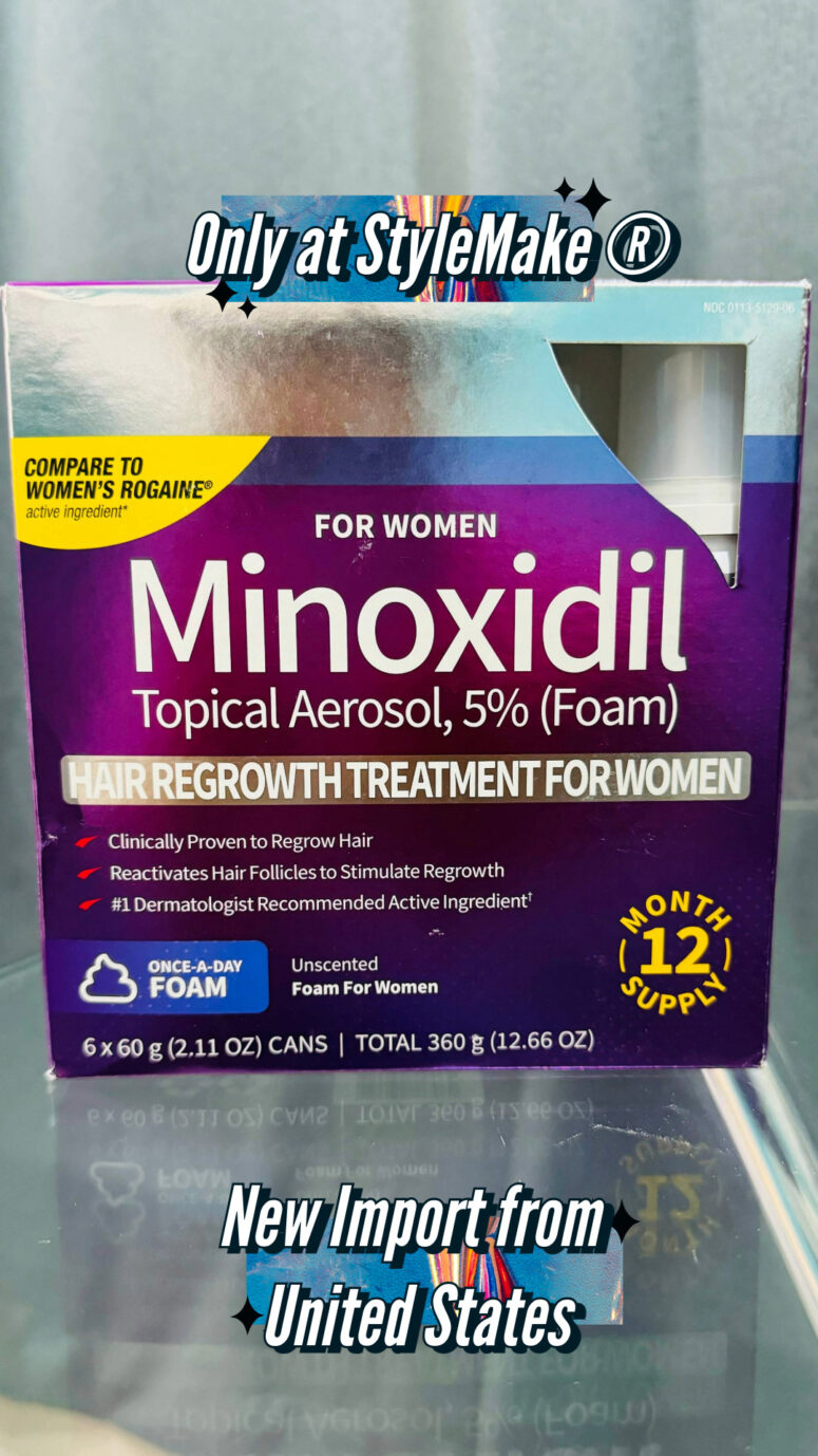 Kirkland minoxidil foam 5% for women in India with free express delivery for beard growth, hair loss, hair regrowth, kirkland minoxidil foam women review from StyleMake in India. Kirkland Minoxidil foam for women Kirkland Minoxidil Topical Solution 2 Month Supply with cash on delivery and online payment in India free delivery in Chennai, Mumbai, Kolkata, New Dehli, Punjab, Kerala, Bengaluru, Pune, Coimbatore, Hair Loss treatment in India, best minoxidil in India, best minoxidil in the world, free shipping from the United States. StyleMake Thickener with Kirkland Minoxidil Foam Women